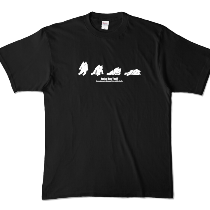 カラーTシャツ - XL - ブラック (濃色)(白塗り)