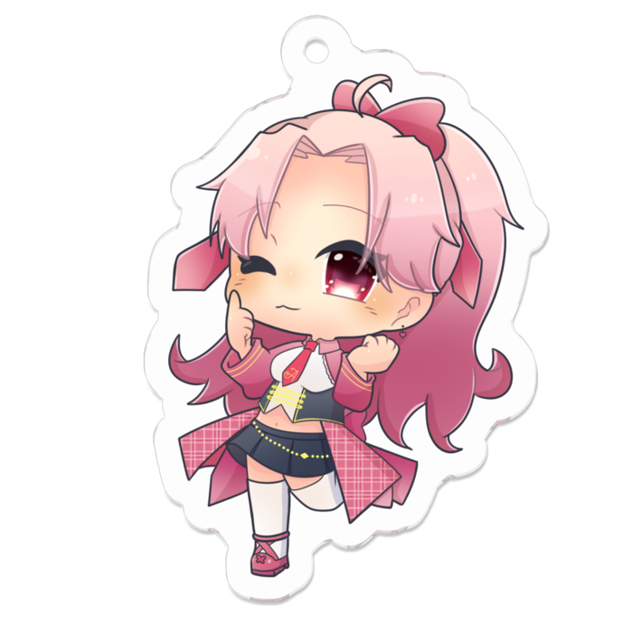 アクリルキーホルダー（コーティング） - 50 x 50 (mm)