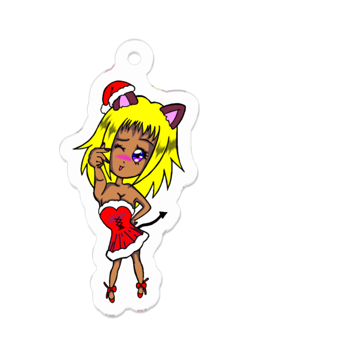 アクリルキーホルダー（コーティング） - 50 x 50 (mm)