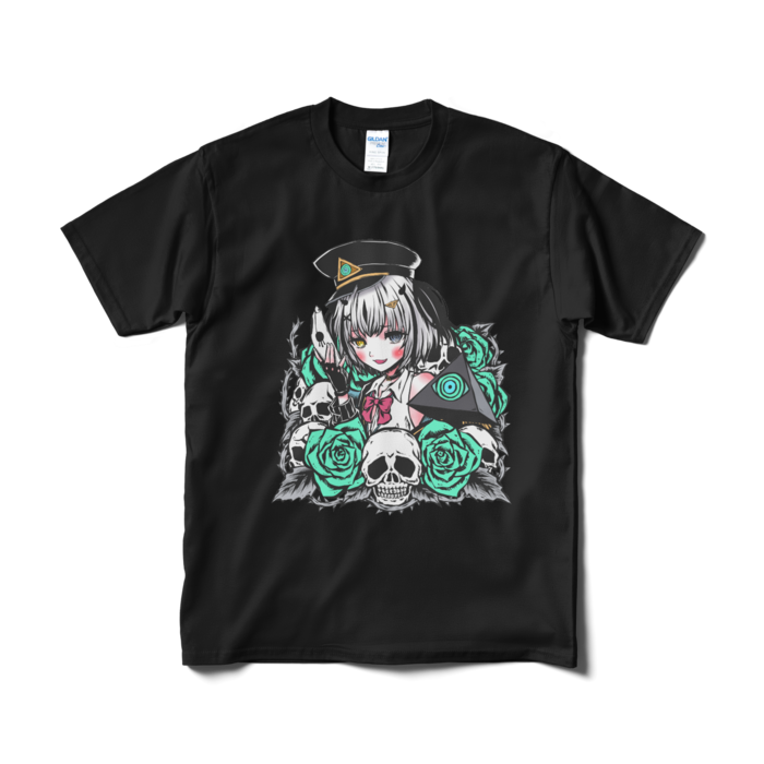 猫又先生のすてきなイラスト見せびらかし！Tシャツ - M - ブラック