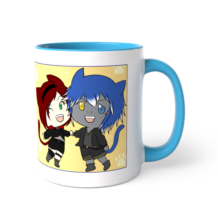 ツートンカラーマグカップ - 直径 8.2cm / 高さ 9.5cm