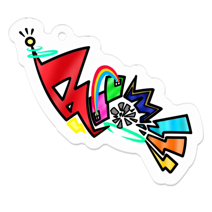アクリルキーホルダー - 50 x 50 (mm)