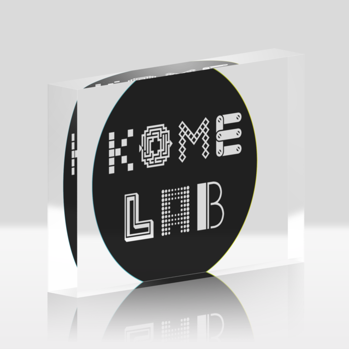 アクリルブロック - 148x100mm(白黒)