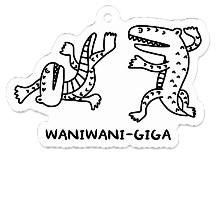 アクリルキーホルダー - 50 x 50 (mm)