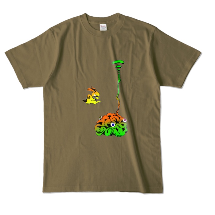 カラーTシャツ - L - オリーブ (濃色)(2)