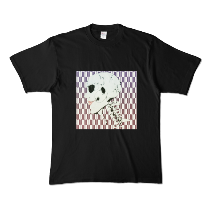 髑髏Tシャツ - XL - ブラック (濃色)