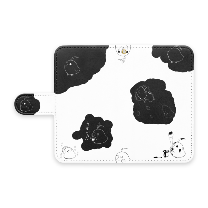 手帳型Androidケース - S - ストラップ穴 あり