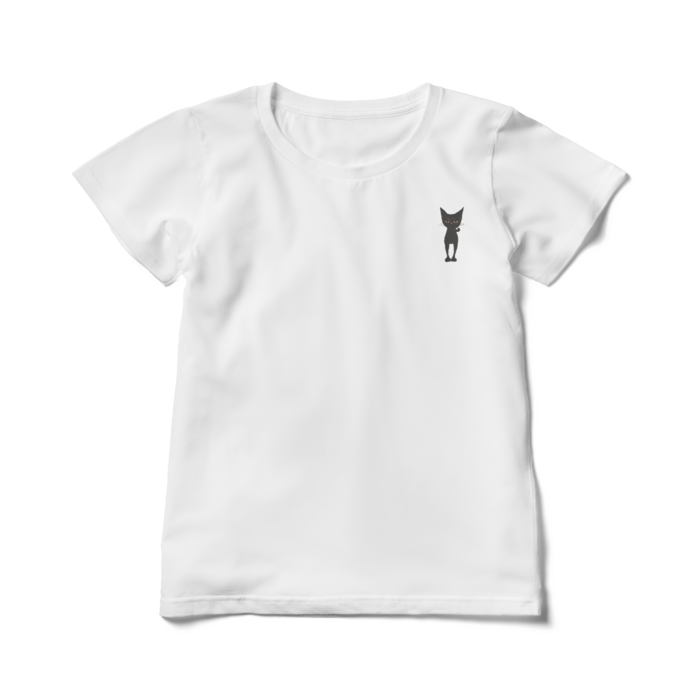 みにらんまるぅーまんレディースTシャツ - L - 白