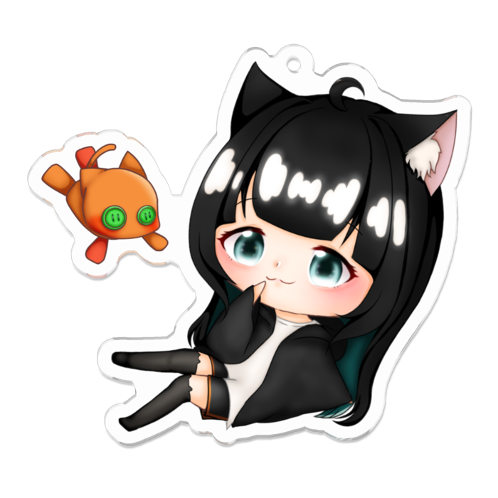 アクリルキーホルダー（コーティング） - 70 x 70 (mm)