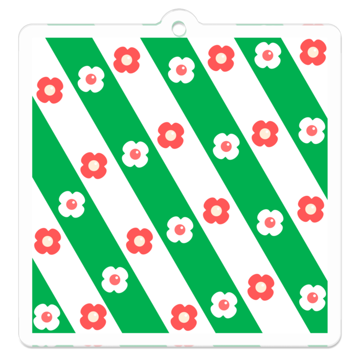 アクリルキーホルダー（コーティング） - 50 x 50 (mm)(2)