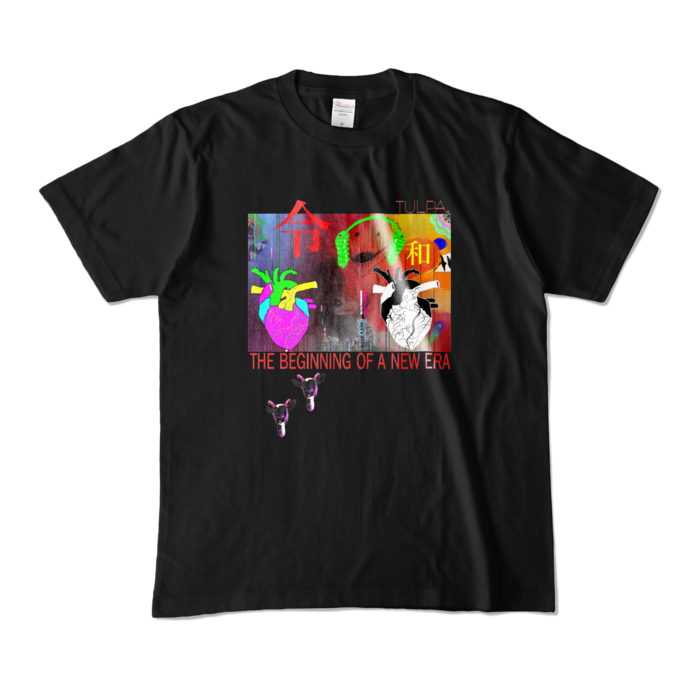 カラーTシャツ(濃色) - M - 正面 - ブラック