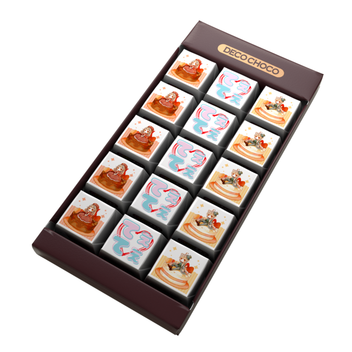 DECOチョコ - 列ごとにデザイン