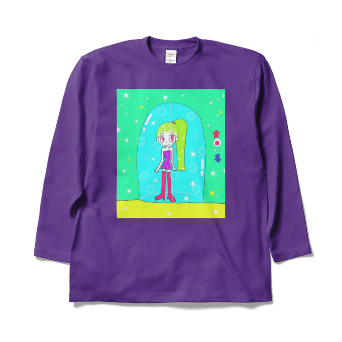 ロングスリーブTシャツ - XL - パープル