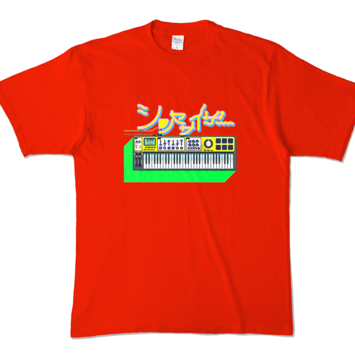 カラーTシャツ - XL - レッド (濃色)