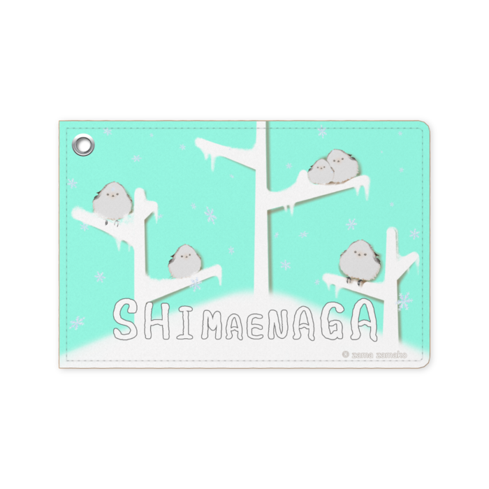 パスケース 薄青藤グリーン- 70 x 105 (mm)(4)