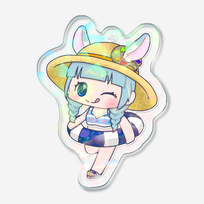 ホログラムアクリルキーホルダー - 50 × 50mm