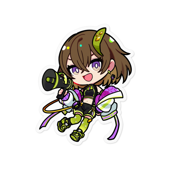 通常衣装ステッカー - 100 x 100 (mm)