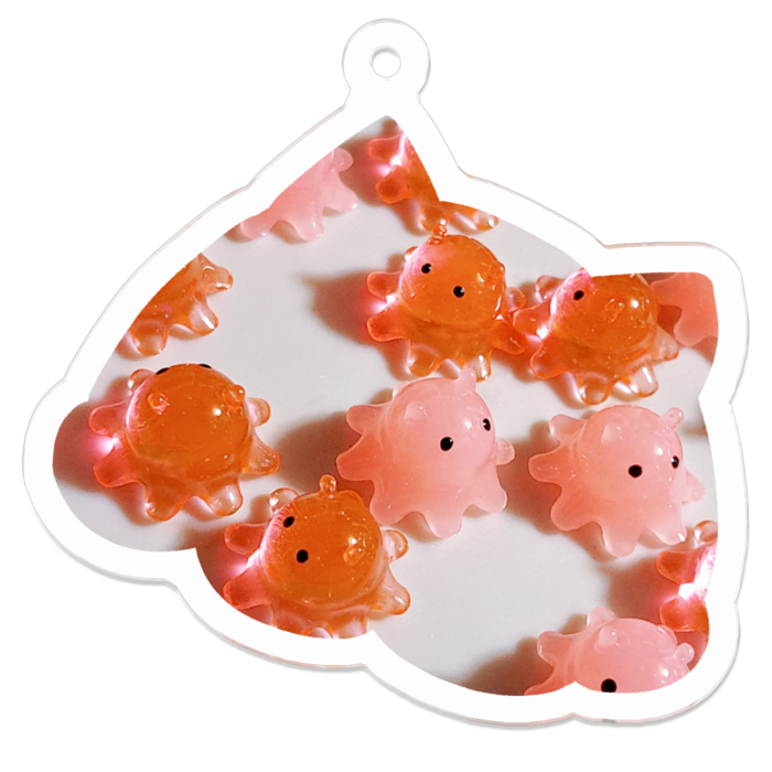 アクリルキーホルダー - 50 x 50 (mm)