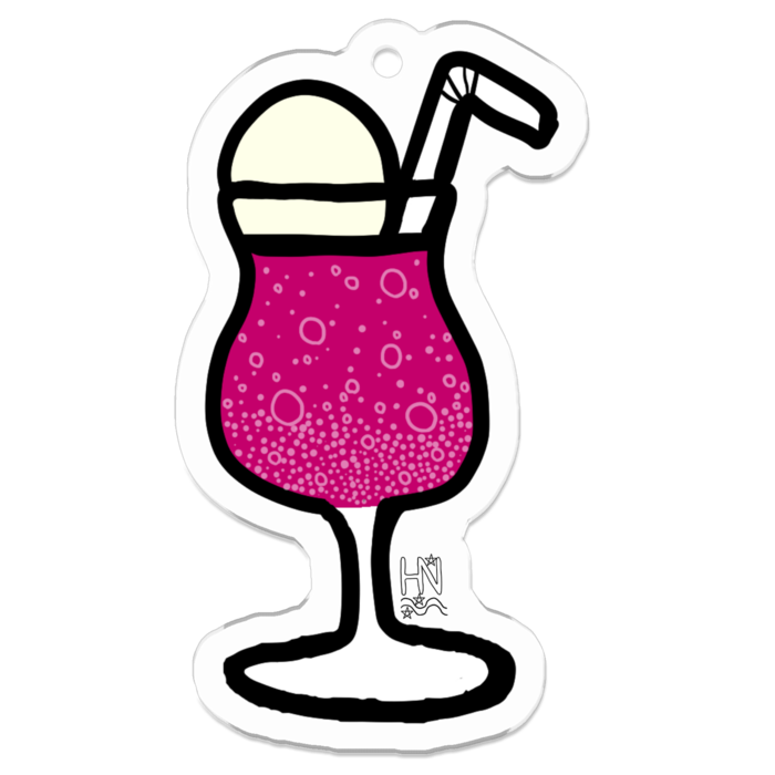 アクリルキーホルダー（コーティング） - 50 x 50 (mm)