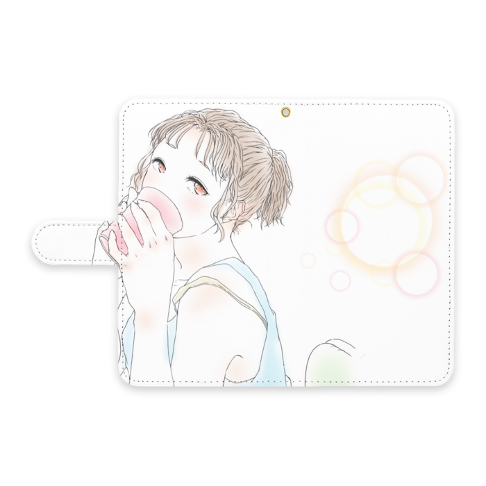 手帳型Androidケース - L - ストラップ穴 あり