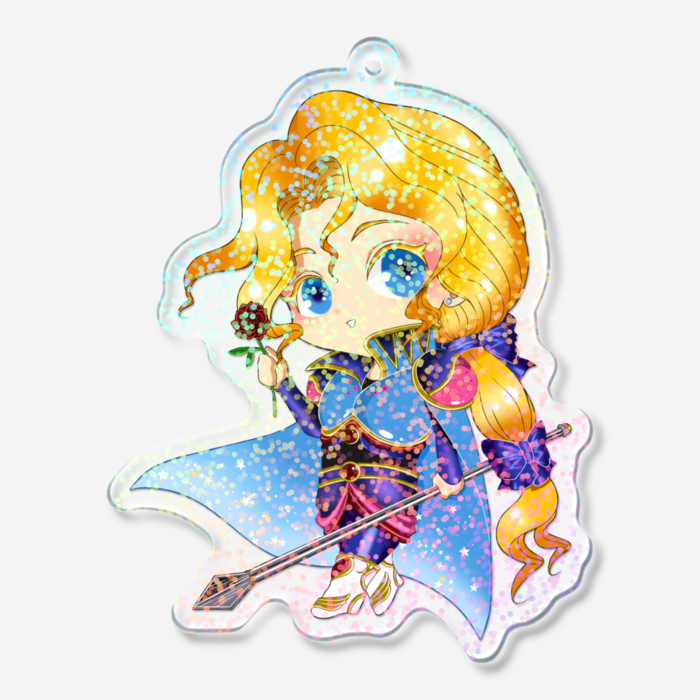 ホログラムアクリルキーホルダー - 70 × 70mm