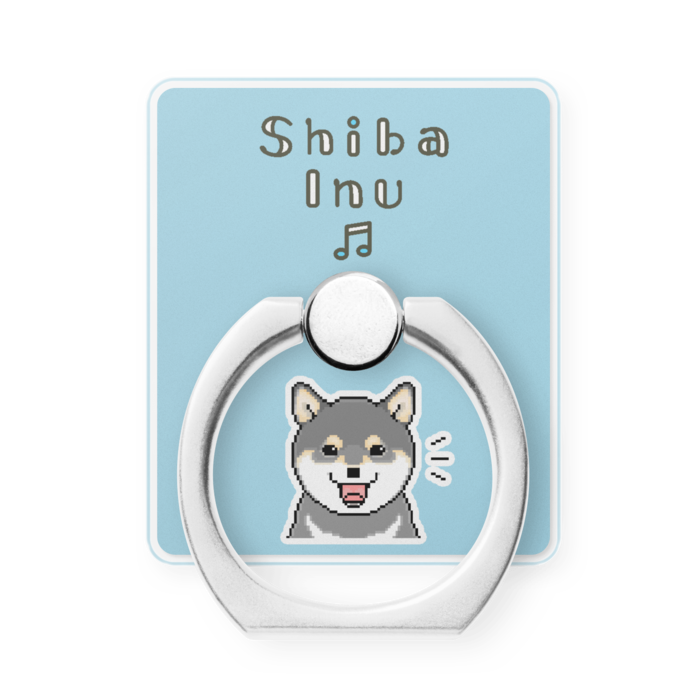 [ブルー] 柴犬スマホリング/[Blue] Shiba Inu Phone Ring