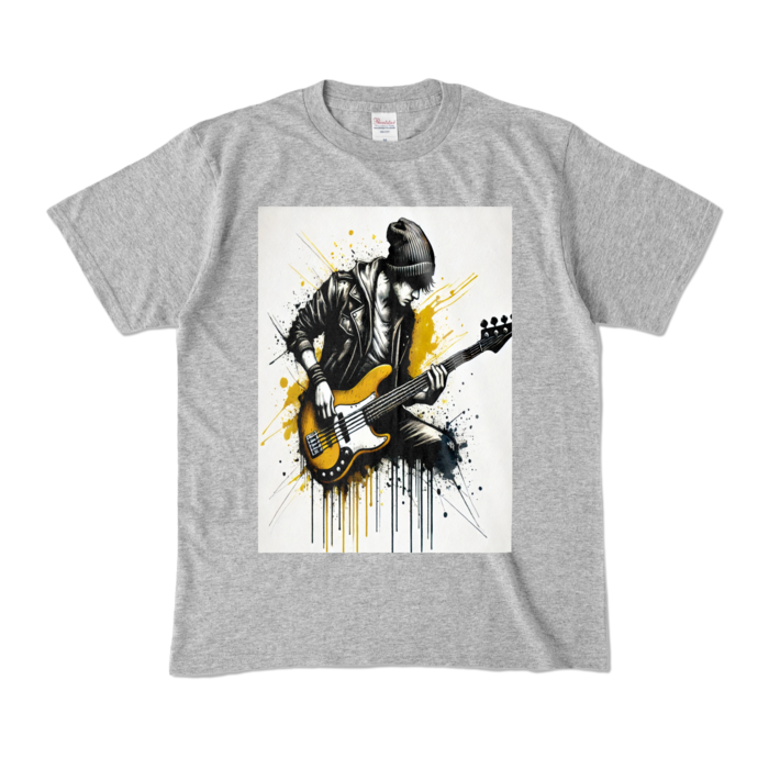 カラーTシャツ - M - 杢グレー (濃色)