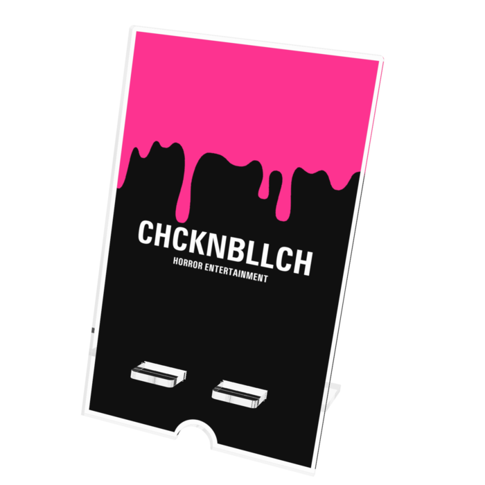 アクリルスマホスタンド - 100x160mm(ケーブル穴あり)