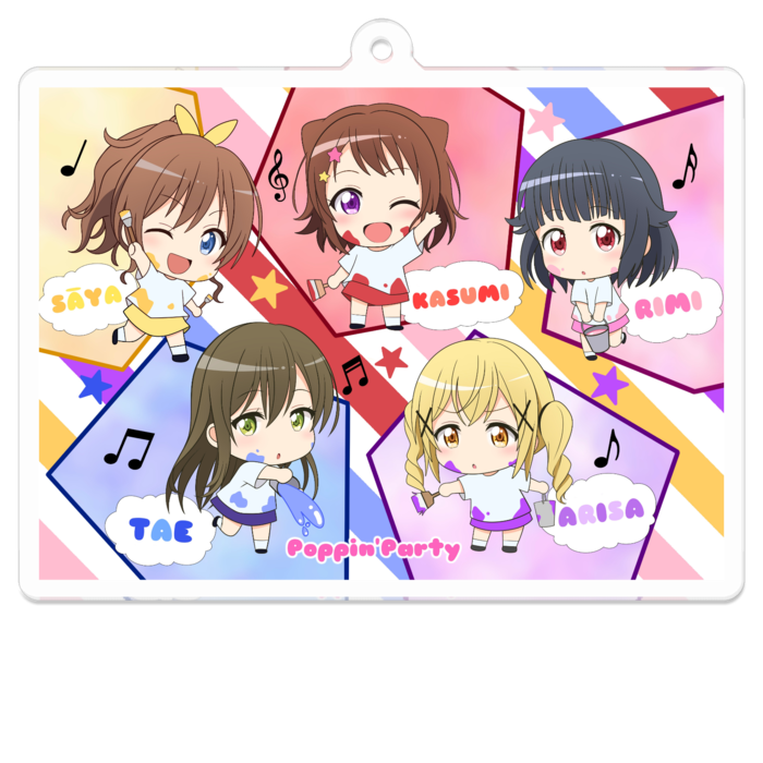 【全員絵】アクリルキーホルダー - 70 x 70 (mm)