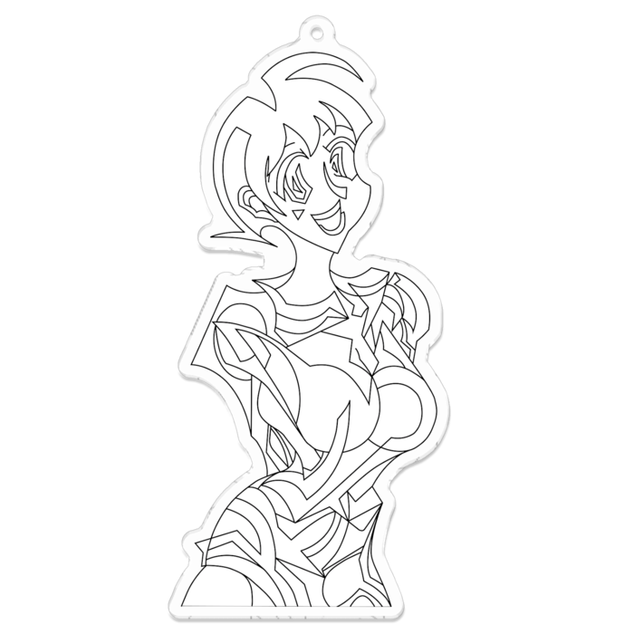 アクリルキーホルダー - 100 x 100 (mm)