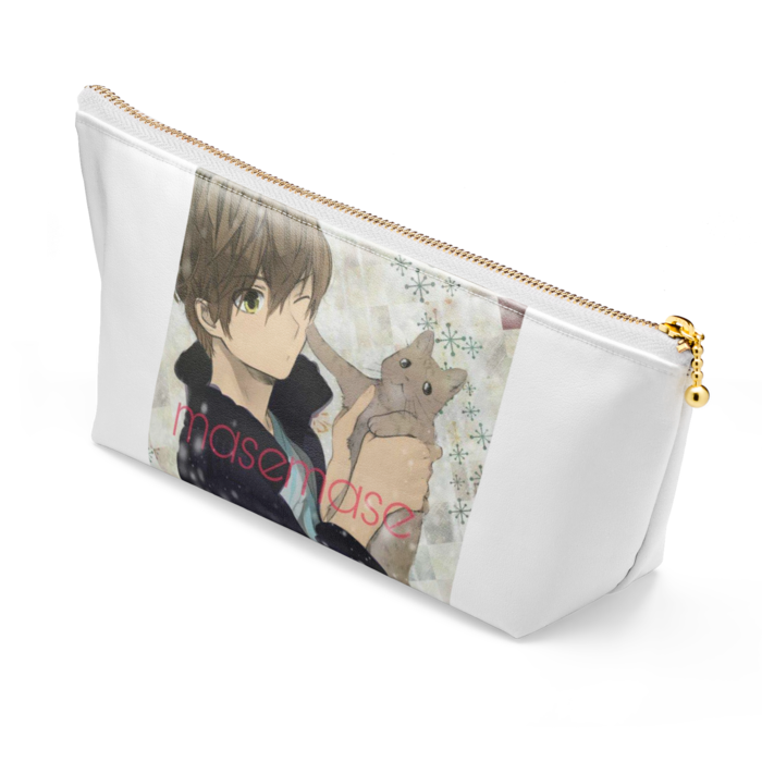 ポーチ - 長さ21.5cm / 高さ10cm - ホワイト