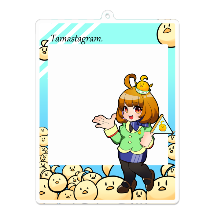 アクリルキーホルダー(コーティング) - 100 x 100 (mm)