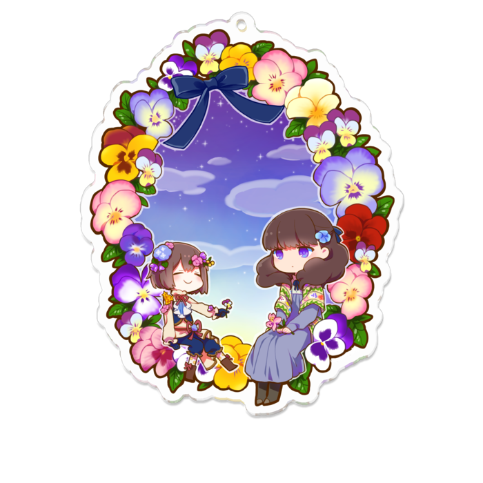 アクリルキーホルダー - 100 x 100 (mm)