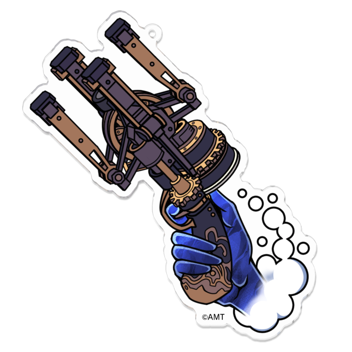 『オノゴロ物語』陰陽銃(B)アクリルキーホルダー - 100 x 100 (mm)