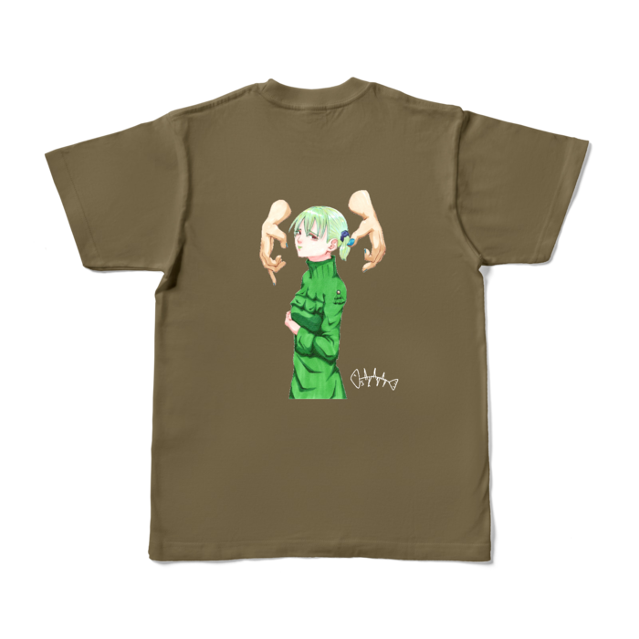 カラーTシャツ - S - オリーブ (濃色)