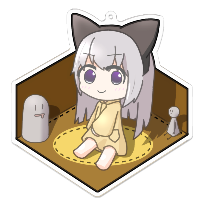 アクリルキーホルダー - 100 x 100 (mm)