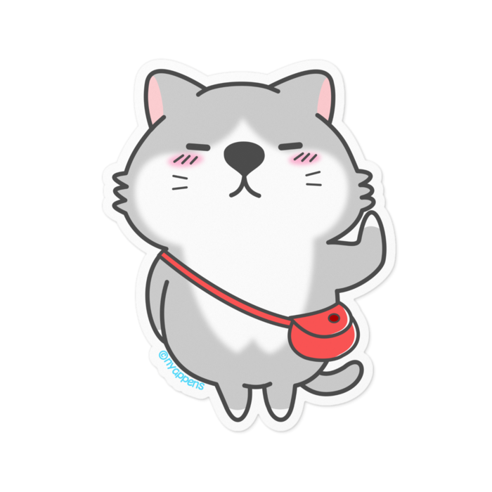 ステッカー - 100 x 100 (mm)白