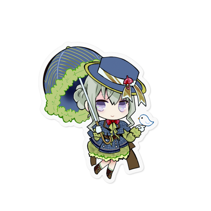 ステッカー - 100 x 100 (mm)ホワイト