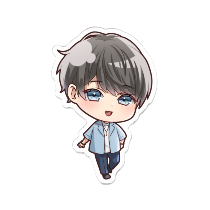 SDナオキ アクリルバッジ1 - 70 x 70 (mm)