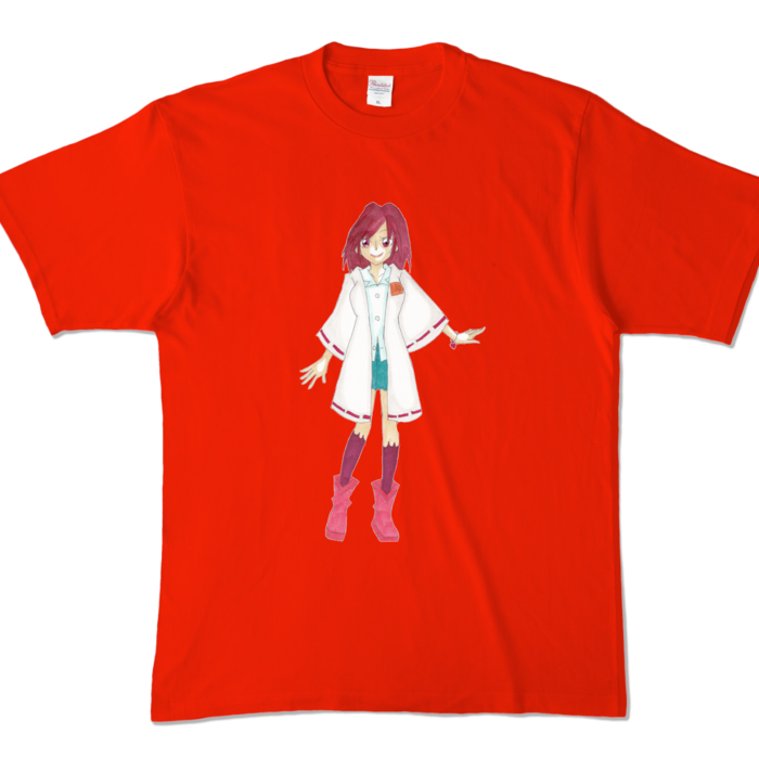 カラーTシャツ - XL - レッド (濃色)