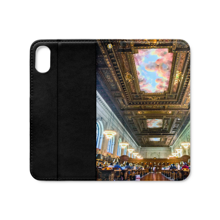 手帳型iPhoneケース(ベルトなし) - iPhone XS / X - ストラップ穴 あり