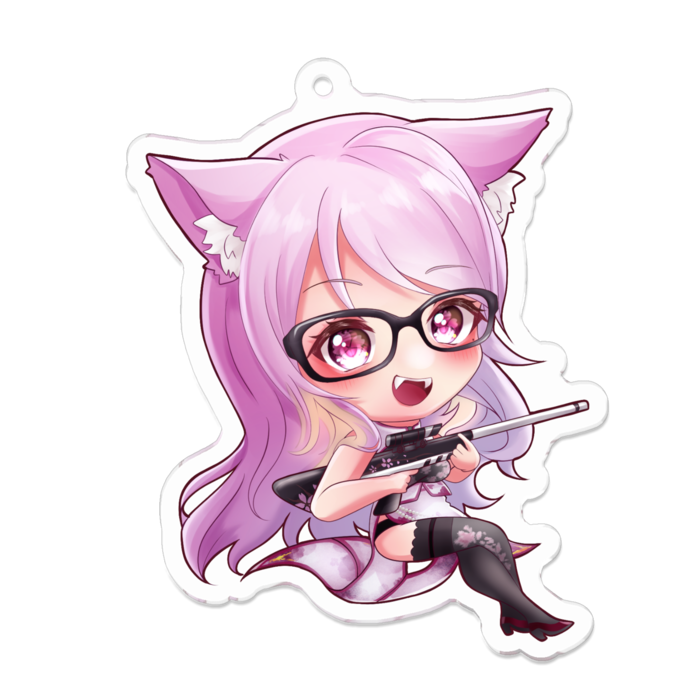 アクリルキーホルダー - 70 x 70 (mm)