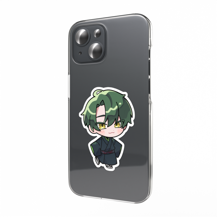 蛇川スマホステッカー(着物) - W55 × H91mm 以内