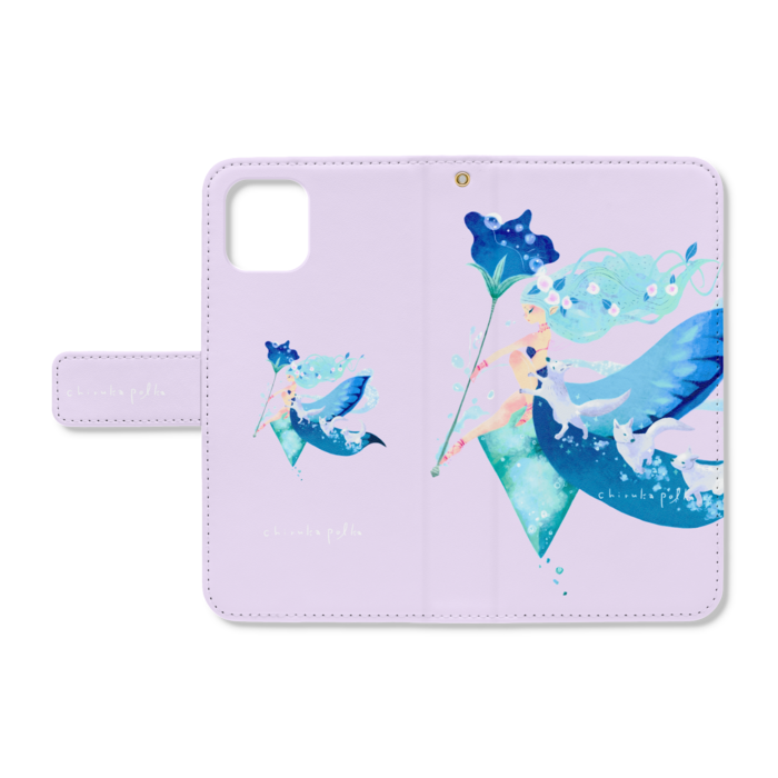 手帳型iPhoneケース - iPhone11 - ストラップ穴 あり