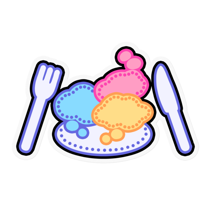 ステッカー - 100 x 100 (mm)