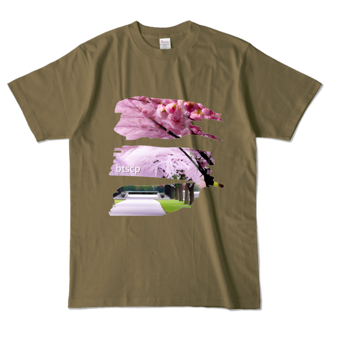 カラーTシャツ - L - オリーブ (濃色)
