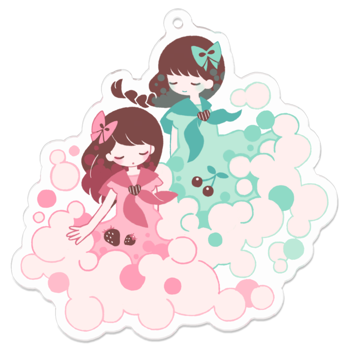 アクリルキーホルダー - 70 x 70 (mm)