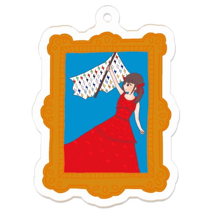 アクリルキーホルダー - 50 x 50 (mm)