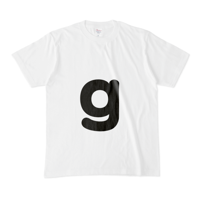 「g」（小文字）Tシャツ - M - 白