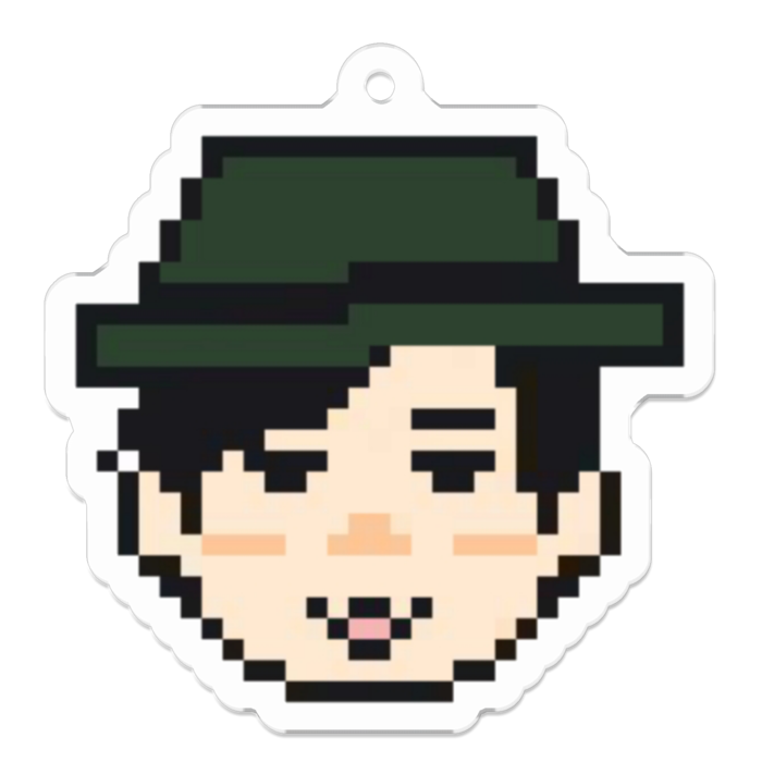 アクリルストロングキーホルダー - 50 x 50 (mm)